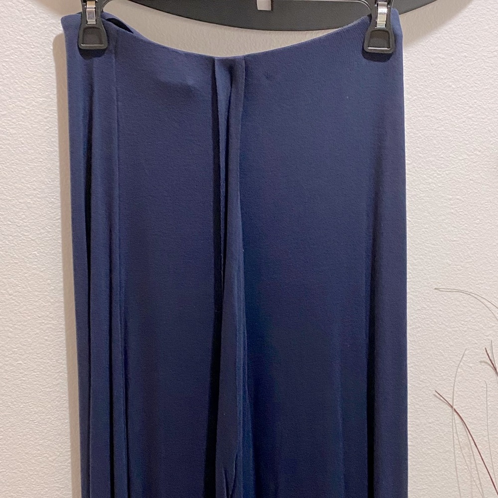 BCBGMaxAzria Ladies Dark Blue Casual Maxi Skirt w/Front Split - XS